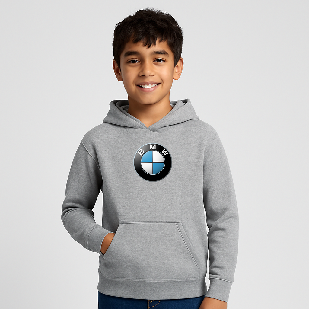 Youth Kids BMW Motorsports Car Pullover Hoodie